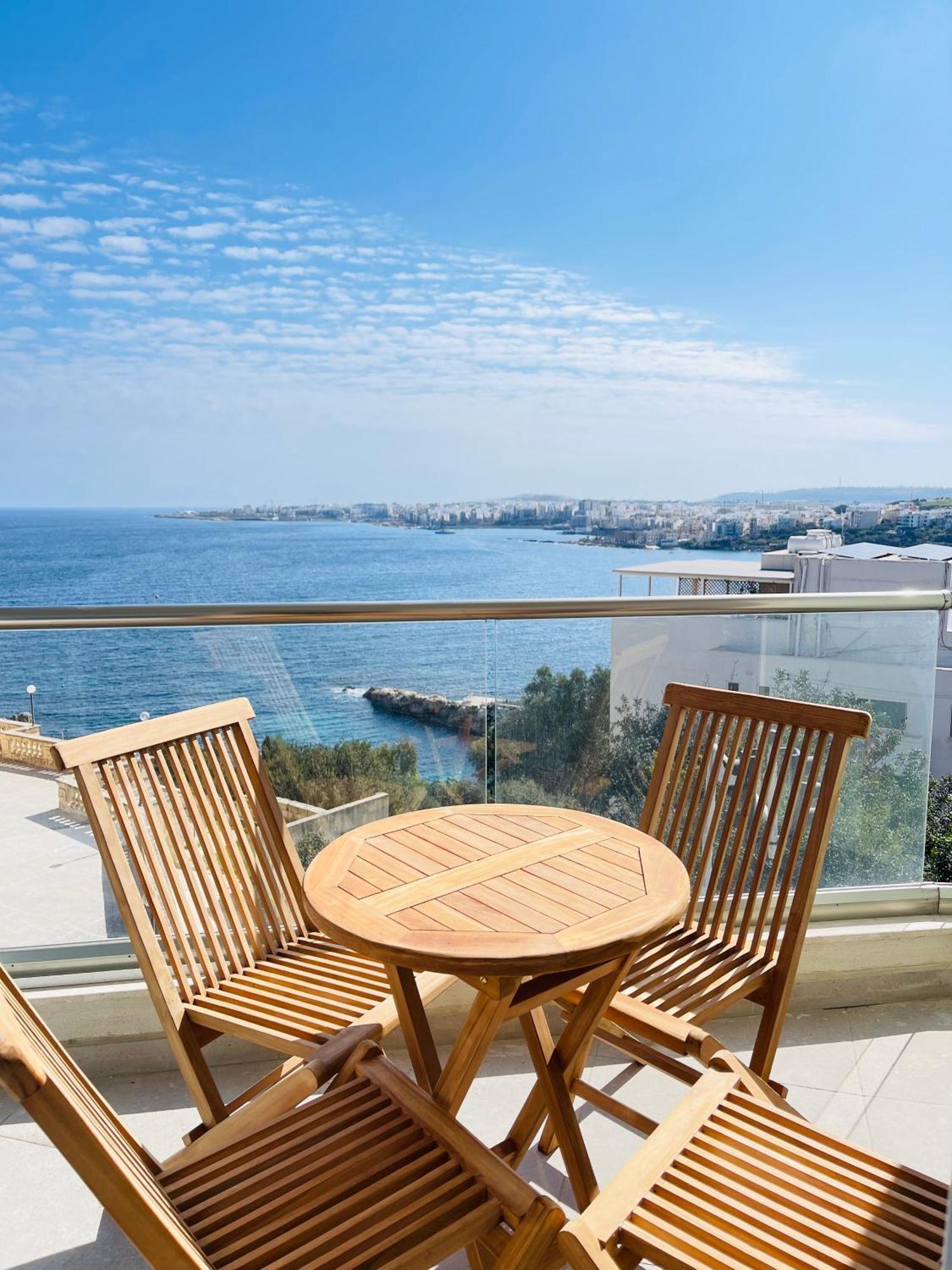 Blu Mar Sea View Apartments خليج سانت بول المظهر الخارجي الصورة