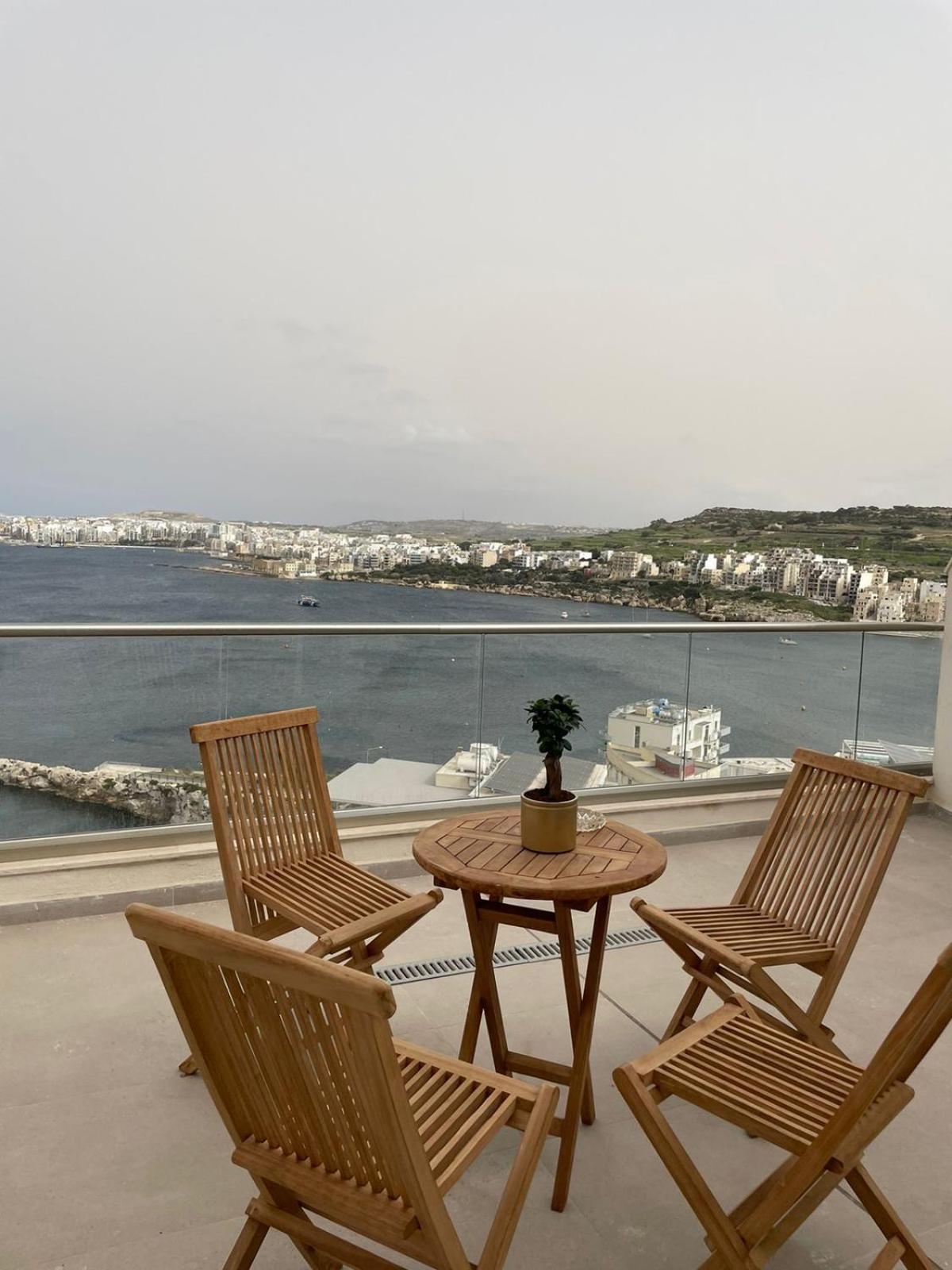 Blu Mar Sea View Apartments خليج سانت بول المظهر الخارجي الصورة