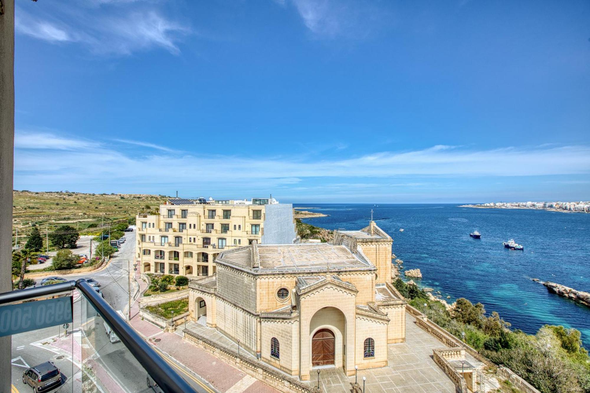 Blu Mar Sea View Apartments خليج سانت بول المظهر الخارجي الصورة