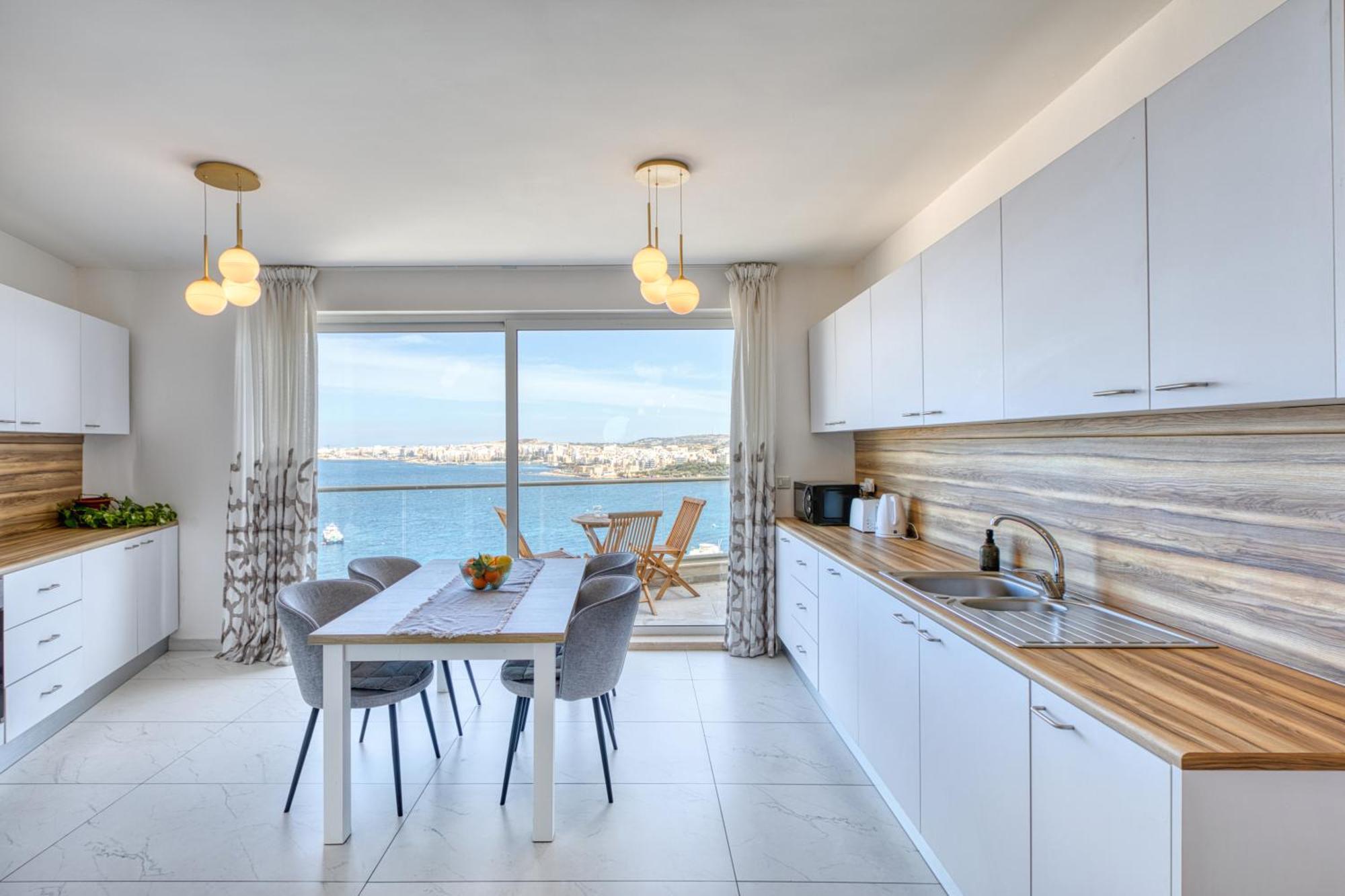 Blu Mar Sea View Apartments خليج سانت بول المظهر الخارجي الصورة